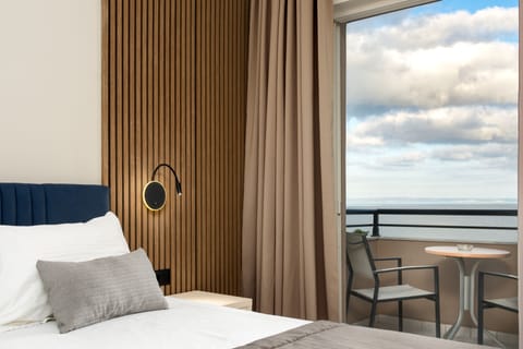 Double or Twin Room, Sea View | Frette Italian sheets, premium bedding, Tempur-Pedic beds, minibar