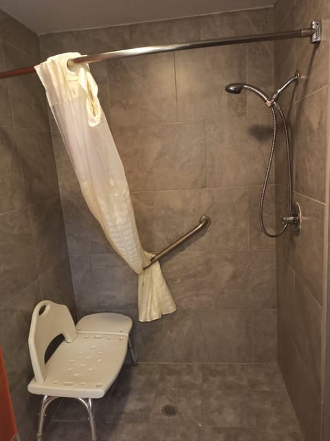 Room, 2 Queen Beds, Accessible, Non Smoking | Bathroom shower