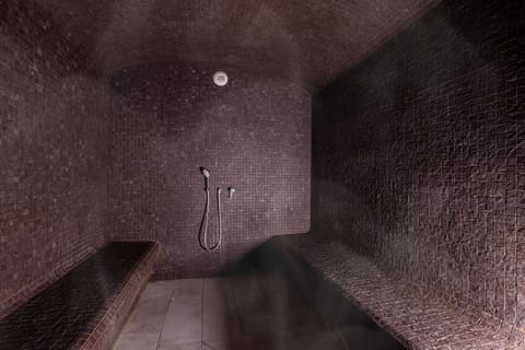 Indoor pool, open 9:00 AM to 9:00 PM, sun loungers