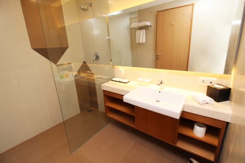 Grand Deluxe Room | Bathroom | Free toiletries, bathrobes, slippers, towels