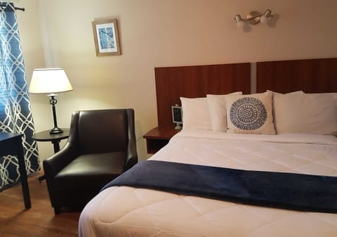 Standard Room, 1 Queen Bed | Iron/ironing board, free WiFi, bed sheets