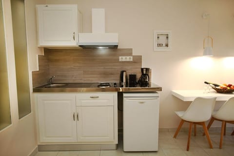 Studio, Balcony, Ground Floor (Athina) | Private kitchenette | Fridge, stovetop, coffee/tea maker, electric kettle