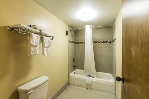 Standard Room, 1 King Bed, Non Smoking | Bathroom | Combined shower/tub, free toiletries, hair dryer, towels