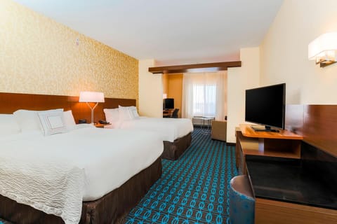 Suite, Multiple Beds | In-room safe, desk, laptop workspace, iron/ironing board