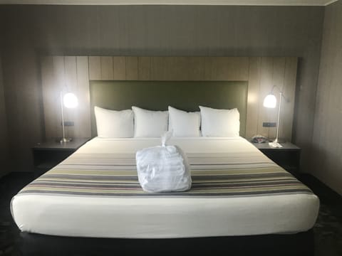 Desk, blackout drapes, iron/ironing board, travel crib