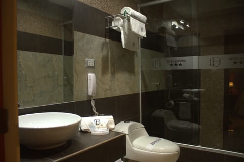 Deluxe Suite | Bathroom | Shower, free toiletries, hair dryer, towels