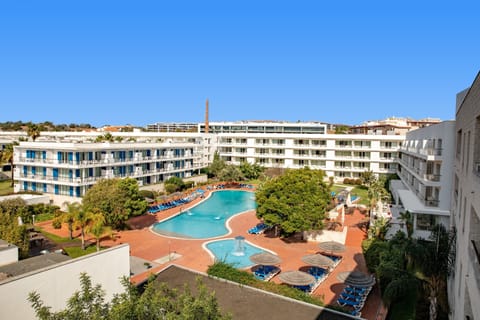 Indoor pool, outdoor pool, sun loungers