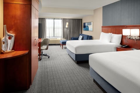 Executive Room, 2 Queen Beds | Down comforters, Select Comfort beds, desk, laptop workspace