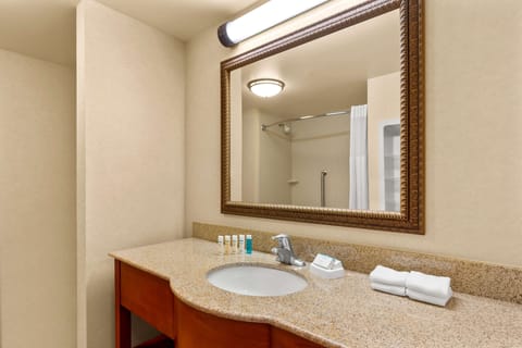 One king shower non smk | Bathroom | Combined shower/tub, free toiletries, hair dryer, towels