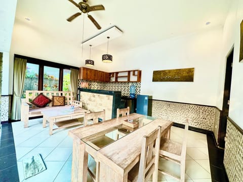 2 Bedroom Private Pool Villa | Living area | Fireplace