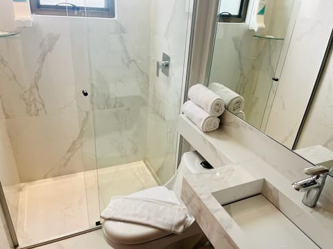 Executive Twin Room | Bathroom | Shower, free toiletries, hair dryer, towels