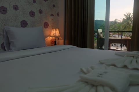 24-inch flat-screen TV with satellite channels, TV