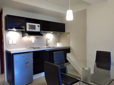 Double Room | Private kitchen | Fridge, microwave, coffee/tea maker, toaster