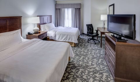 Suite, 2 Queen Beds, Accessible, Non Smoking (Roll-in Shower) | Premium bedding, desk, laptop workspace, blackout drapes