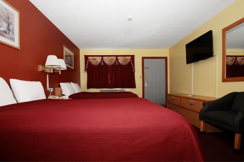 Standard Room, 2 Queen Beds | Desk, free WiFi, bed sheets