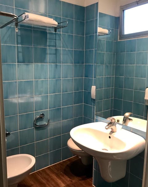 Shower, free toiletries, hair dryer, bidet