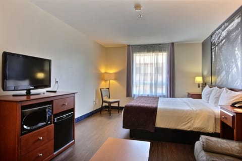 Suite, 1 King Bed with Sofa bed, Non Smoking, Jetted Tub | Desk, blackout drapes, iron/ironing board, free WiFi