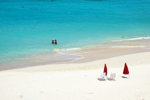 On the beach, beach massages