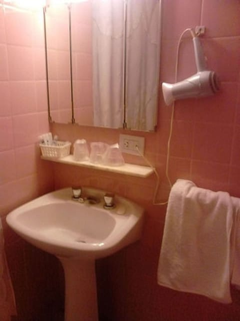 Combined shower/tub, deep soaking tub, free toiletries, bidet