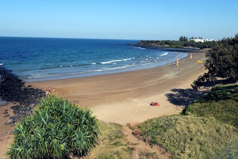 Beach nearby, white sand