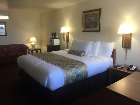 Deluxe Room, 1 King Bed (No Pets) | In-room safe, blackout drapes, iron/ironing board, free WiFi