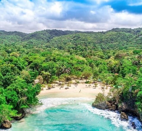 Private beach, white sand