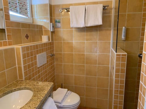 Standard Double Room | Bathroom | Shower, free toiletries, hair dryer, towels
