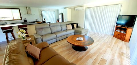 Three Bedroom House | Living area | Flat-screen TV, fireplace, DVD player