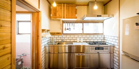 2 Bedroom Chalet (Misorano Chalet) - 828-216 Hokujō (4 singles + 1 futon) | Private kitchen | Fridge, microwave, stovetop, coffee/tea maker