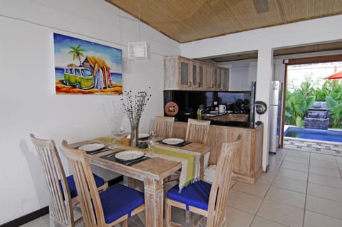 Luxury Villa, 1 Bedroom, Ocean View | Private kitchen | Fridge, microwave, stovetop, coffee/tea maker