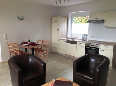 Full-size fridge, microwave, oven, stovetop