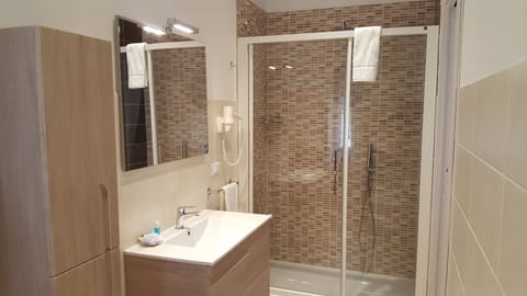 Double Room (small) | Bathroom | Shower, rainfall showerhead, free toiletries, hair dryer