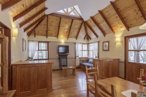 Superior Cabin, 1 Bedroom | Living area | 32-inch LCD TV with cable channels, TV