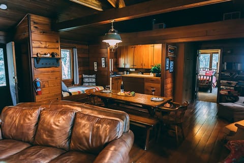 Cabin | Living area | 40-inch flat-screen TV with cable channels, TV