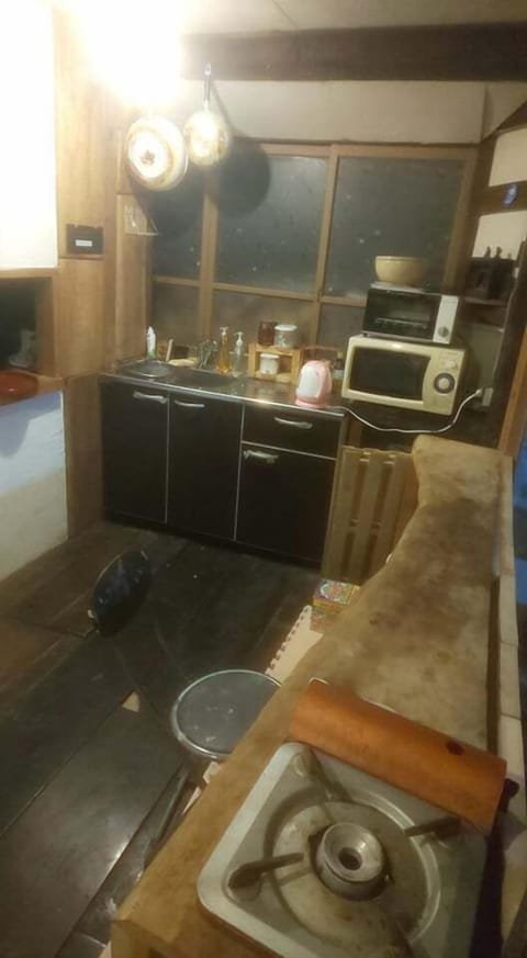 Fridge, microwave, freezer