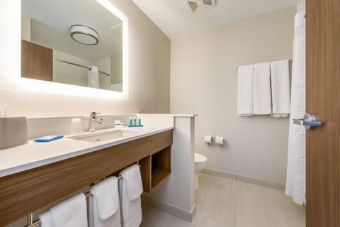 Standard Room, 2 Queen Beds | Bathroom | Hydromassage showerhead, designer toiletries, hair dryer, towels