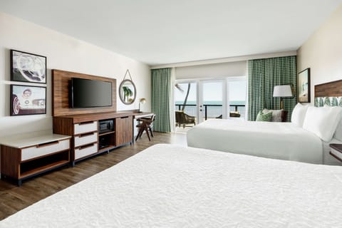 Room, 2 Queen Beds, Ocean View | Premium bedding, pillowtop beds, in-room safe, desk