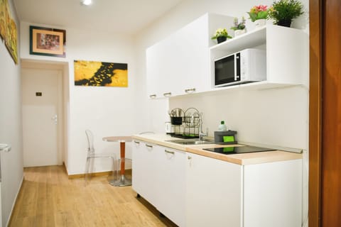 Family Apartment | Private kitchen | Stovetop, freezer