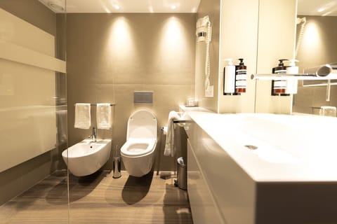 Deluxe Suite (I) | Bathroom | Shower, rainfall showerhead, free toiletries, hair dryer