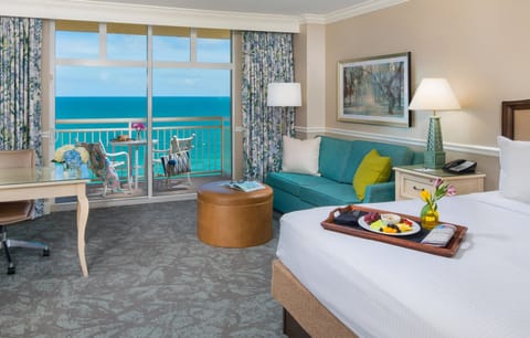 Room, 1 King Bed, Balcony, Oceanfront | Premium bedding, pillowtop beds, in-room safe, individually decorated