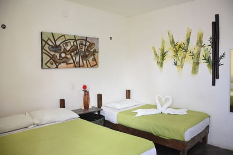 Quadruple Room, 2 Queen Beds, Refrigerator | Iron/ironing board, free WiFi