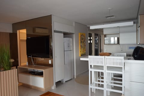 Quadruple Luxury Apartment, 2 Bedrooms, Sea View | Living area | Flat-screen TV