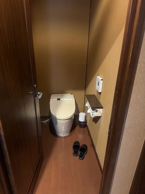 Free toiletries, slippers, electronic bidet, towels