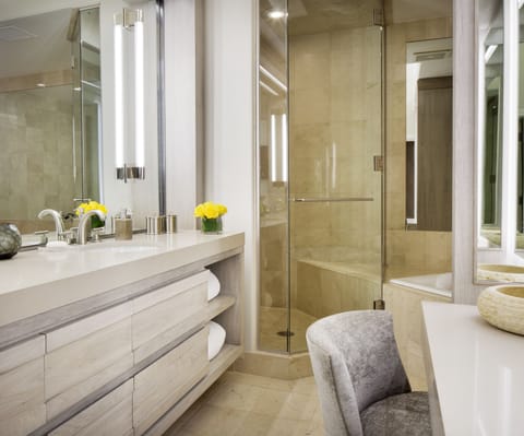 Suite (Paepcke) | Bathroom | Separate tub and shower, deep soaking tub, designer toiletries