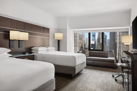 Room, 2 Double Beds (Times Square View Room) | Premium bedding, down comforters, in-room safe, desk