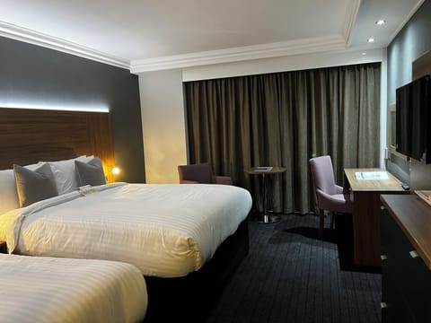 Executive Room, Multiple Beds, Non Smoking | Premium bedding, desk, laptop workspace, soundproofing