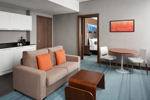 aloft, Suite, 1 King Bed | Living room | LCD TV