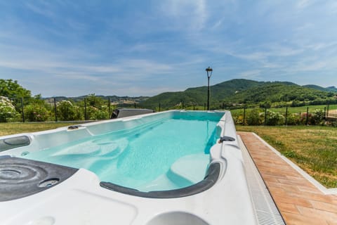 Seasonal outdoor pool, pool umbrellas, sun loungers
