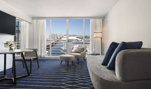 Executive Suite, Harbor View | Premium bedding, down comforters, minibar, in-room safe