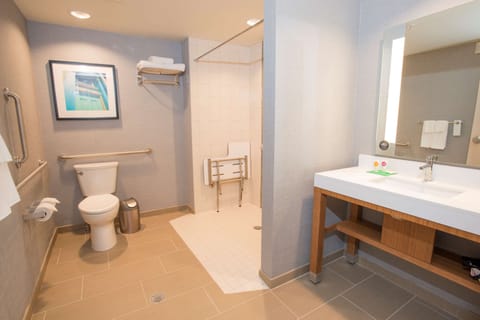 Suite, 1 Bedroom, Accessible (With Shower) | Bathroom | Free toiletries, towels
